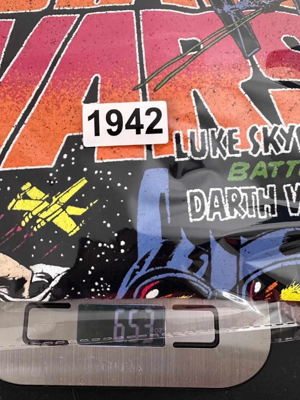 Star Wars Mens XL Star Wars Duel Luke And Leia Comic Book Cover Graphic T-Shirt
